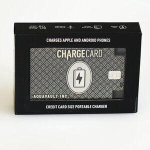 Aquavault Charge Card, Credit Card Size 2300 mAh Portable Fast Phone Charger